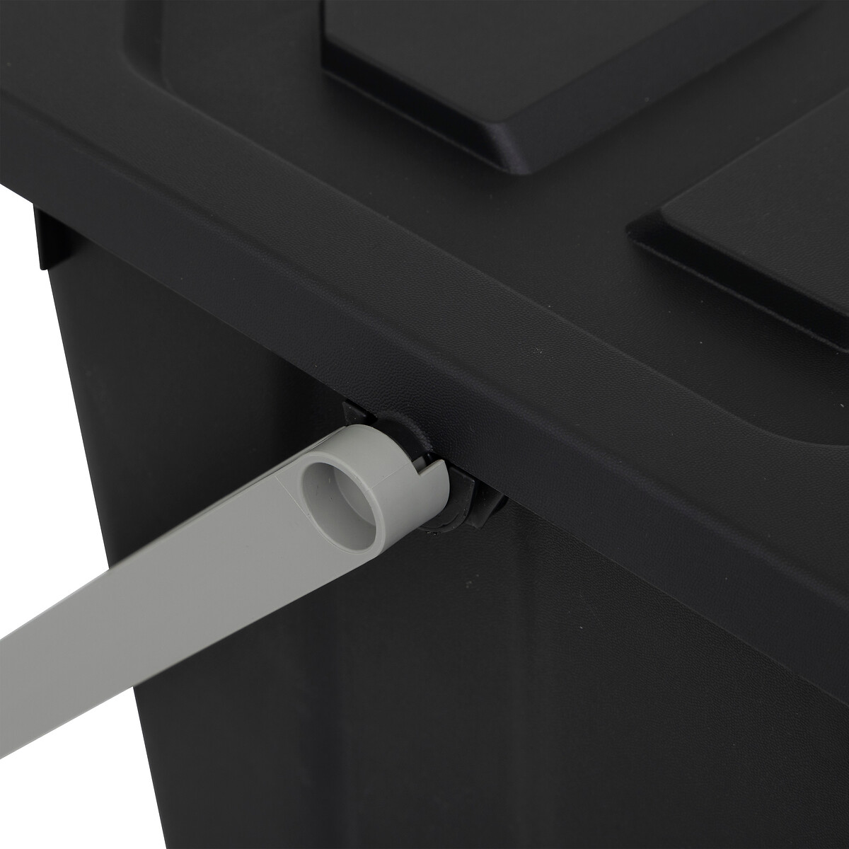 Poubelle de tri plastique 24l, noir 