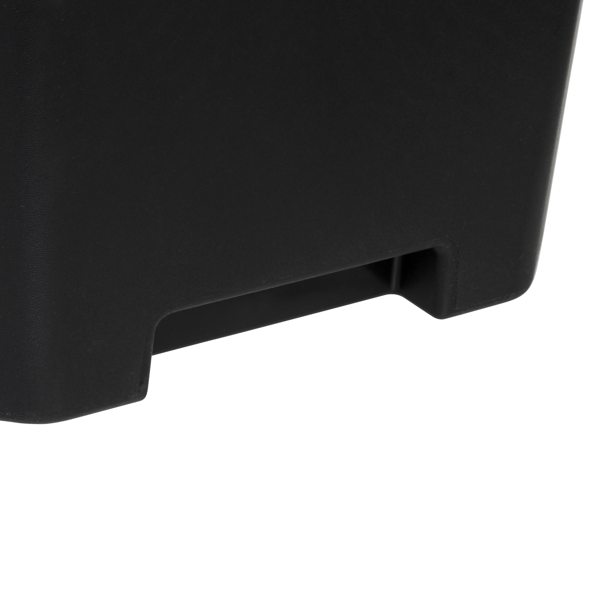 Poubelle de tri plastique 37l, noir 