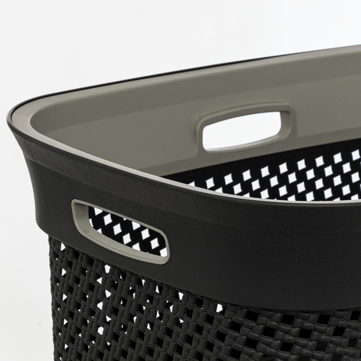 Panier à linge 45l, gris Purl