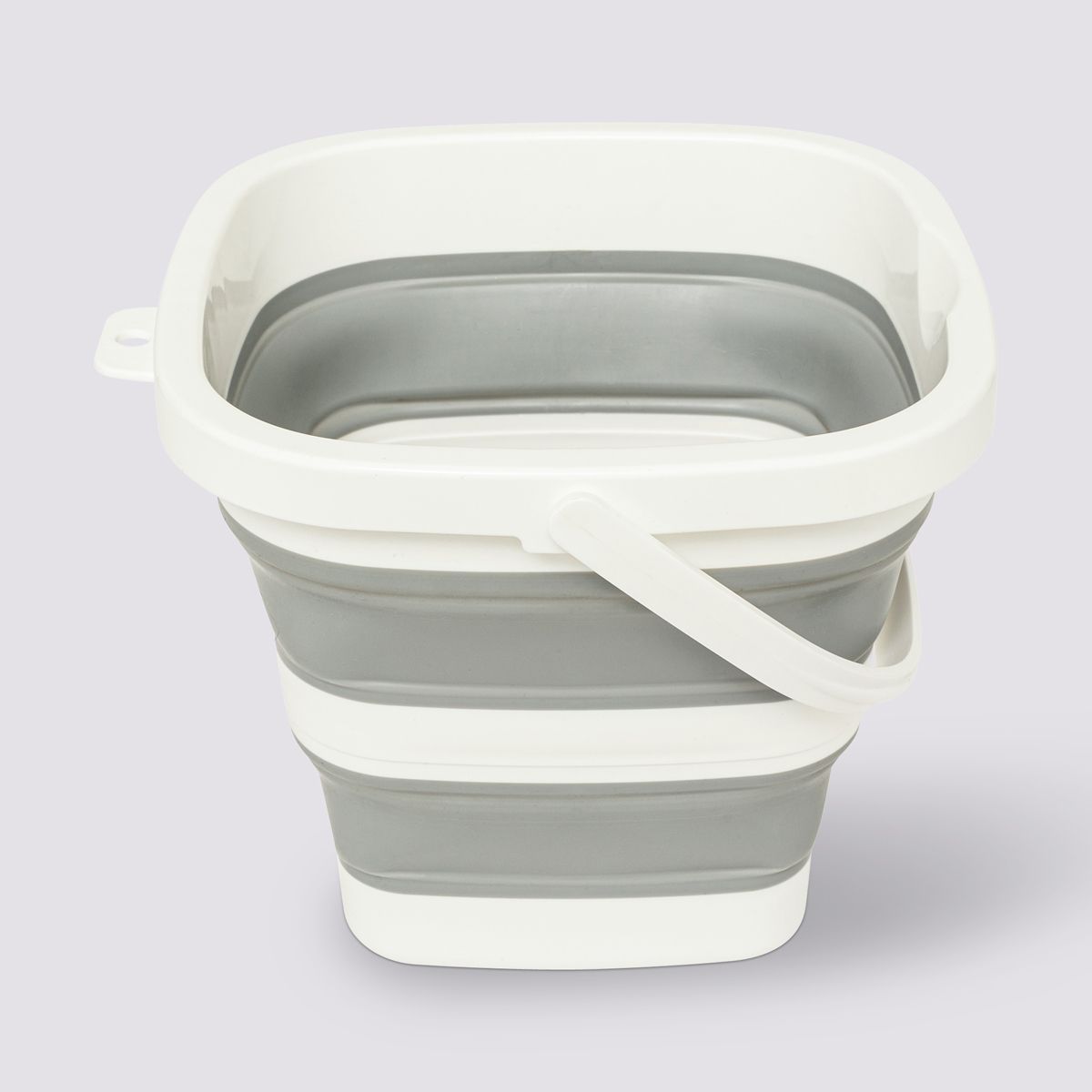 Seau rétractable 5l, gris et blanc Retractable