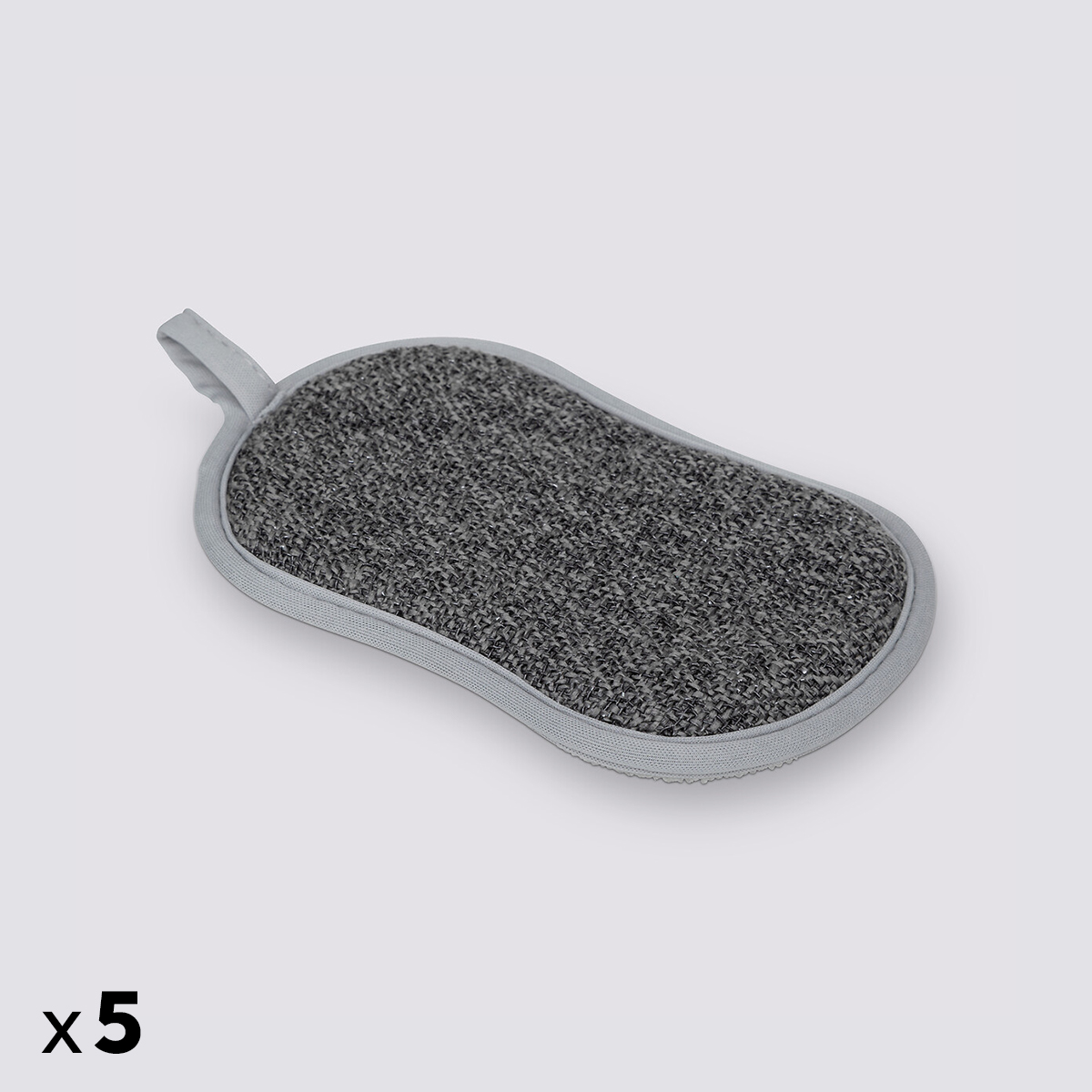 Lot de 5 éponges microfibre gratantes 