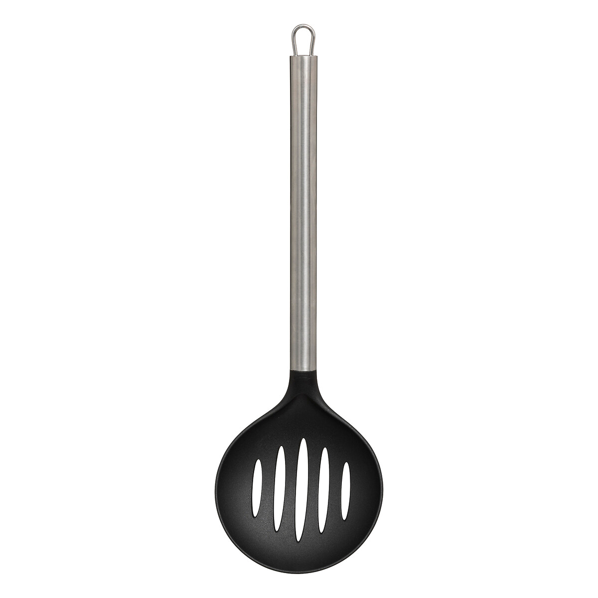 5 ustensiles de cuisine + pot de rangement, inox