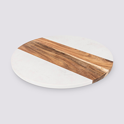 Plateau tournant rond 35cm, acacia Harmony