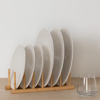 Rack 6 assiettes, bambou 