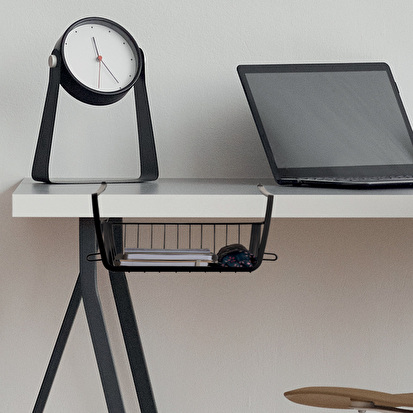 Panier de rangement à suspendre 31,5cm, noir Spacy