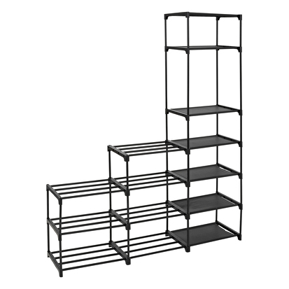 Range-chaussures modulables, noir 