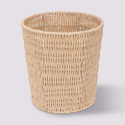 Corbeille de bureau, papier tressé Kord