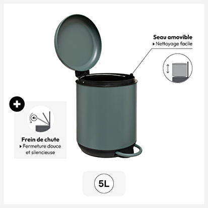 Poubelle 5l, ficus Duo