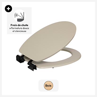 Abattant wc, lin Onyx