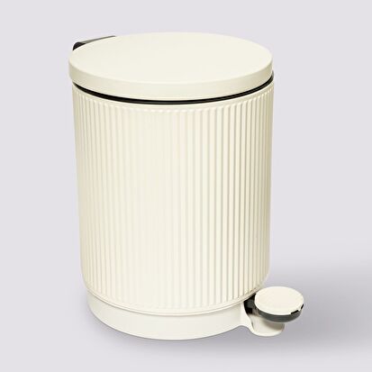 Poubelle 5l, lin Onyx