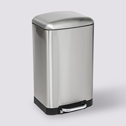 Poubelle métal 20l, inox Ariane
