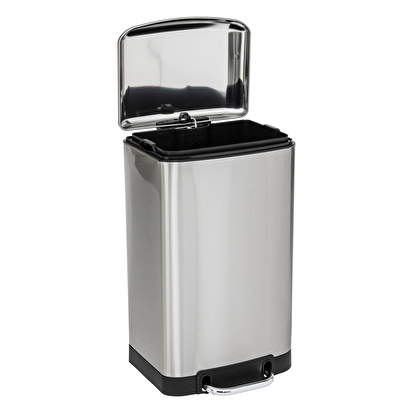 Poubelle métal 20l, inox Ariane