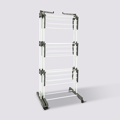 Étendoir à linge extensible et modulable roues 26m Sinai