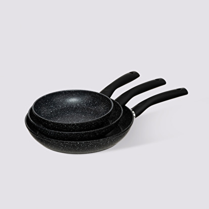 Set de poêles en aluminium, 20/24/28 cm Caractère