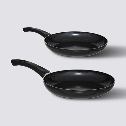 2 poêles aluminium, 24/28 cm 