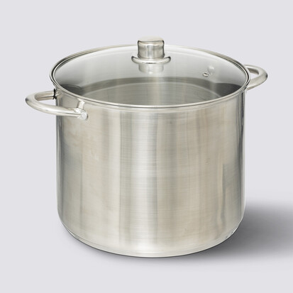 Marmite inox avec couvercle 13l 