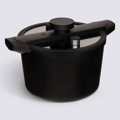 Cocotte-minute, fonte et aluminium, 6l - noir 