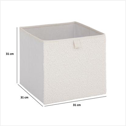 Boite de rangement 31x31 cm, blanc 