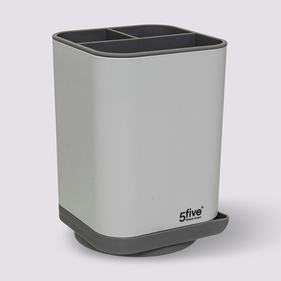 Égouttoir à couverts/ustensiles, gris Néo