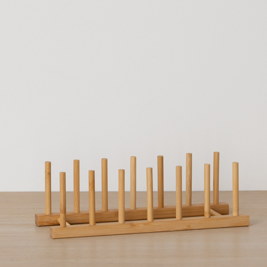 Rack 6 assiettes, bambou