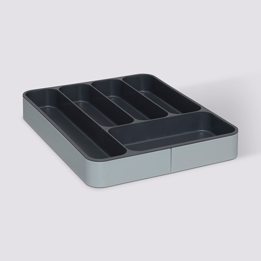 Range-couverts extensible, gris 