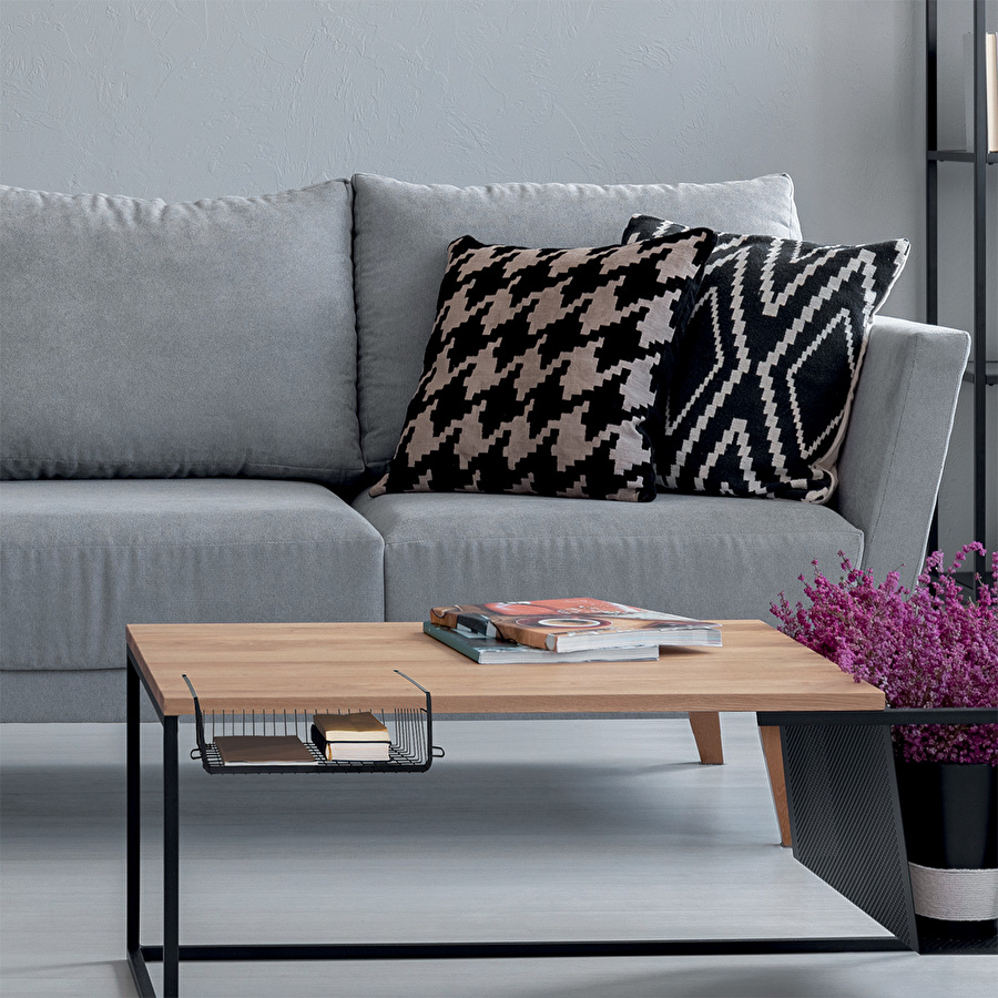 Panier de rangement à suspendre 31,5cm, noir Spacy