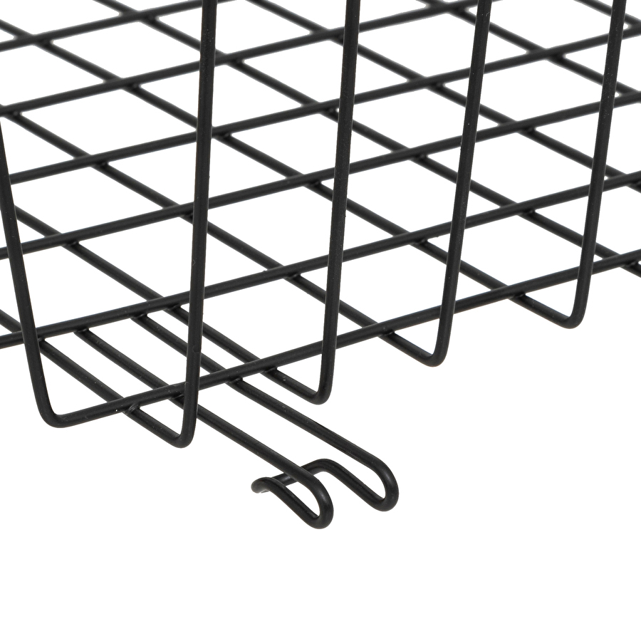 Panier de rangement à suspendre 31,5cm, noir Spacy