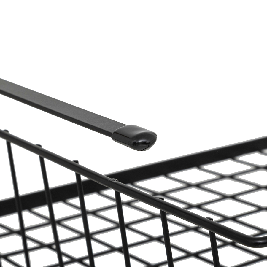 Panier de rangement à suspendre 51,5cm, noir Spacy