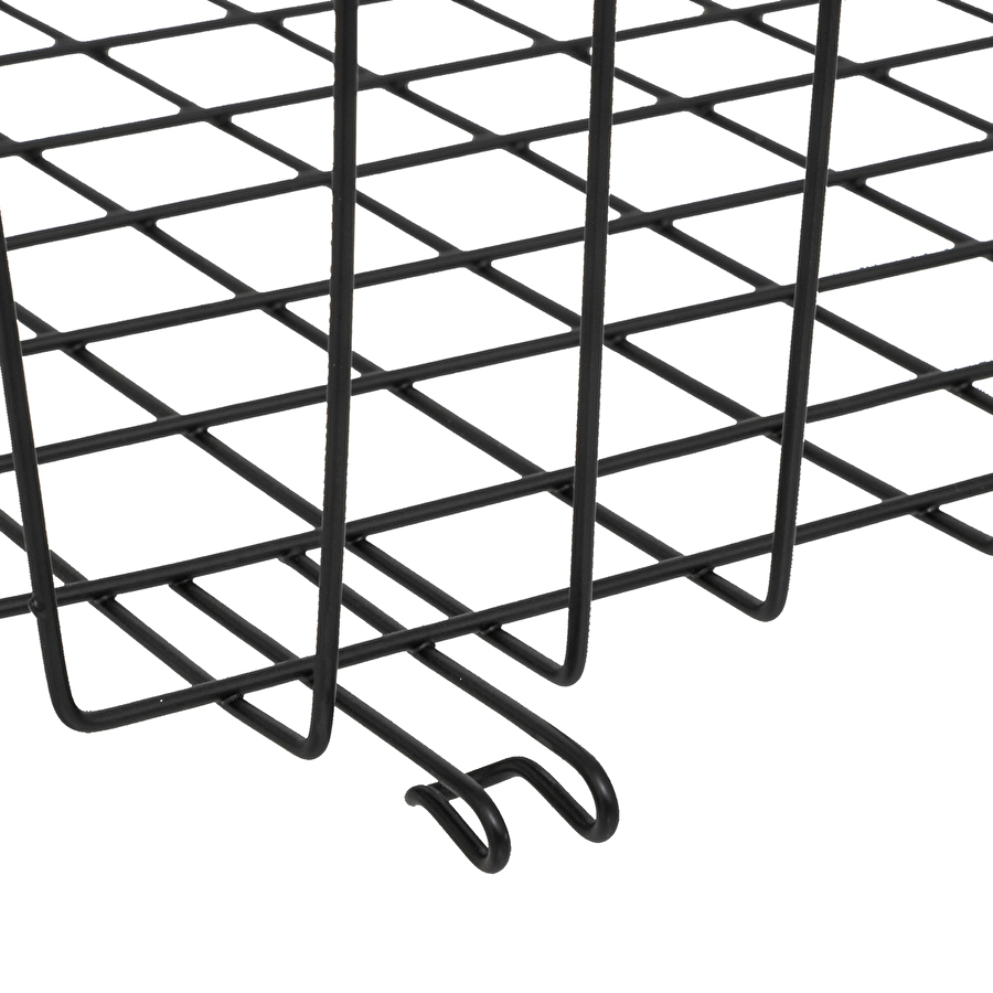 Panier de rangement à suspendre 51,5cm, noir Spacy