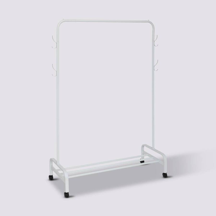 Portant à vêtements 180x118cm, blanc Clothy