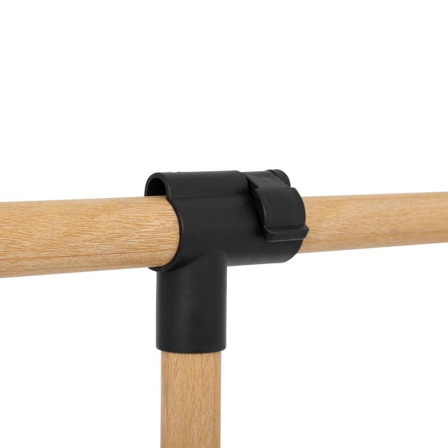 Portant à vêtements extensible, effet bois Woody