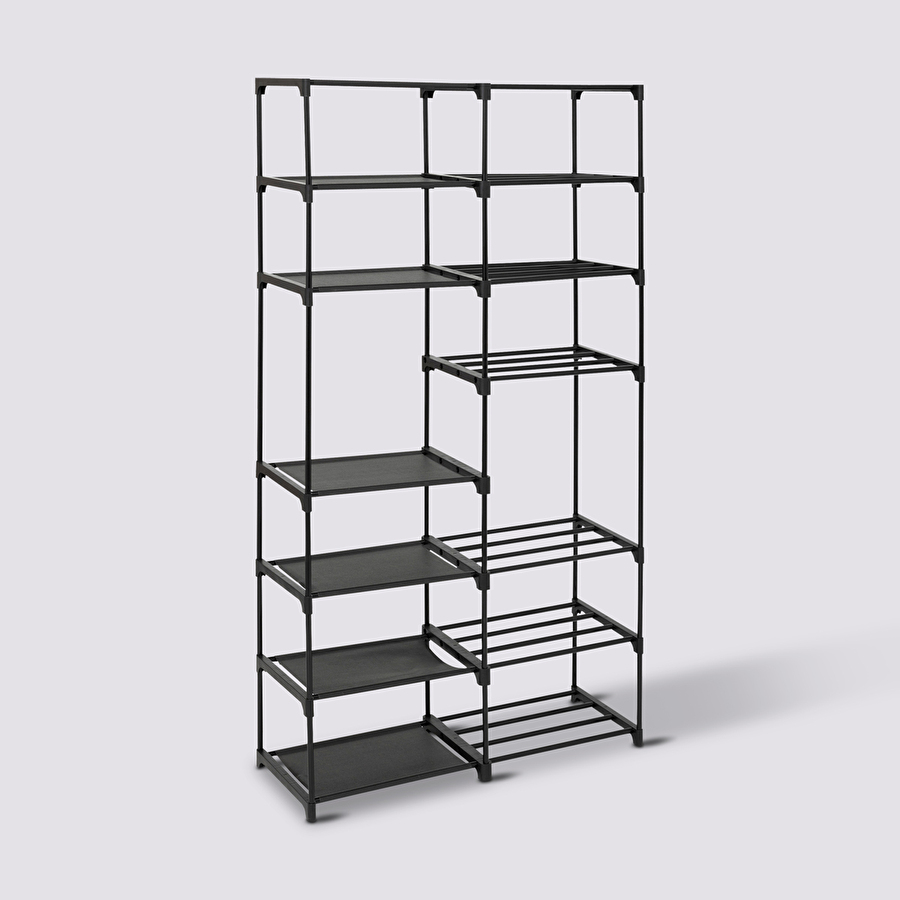 Range-chaussures modulables, noir 