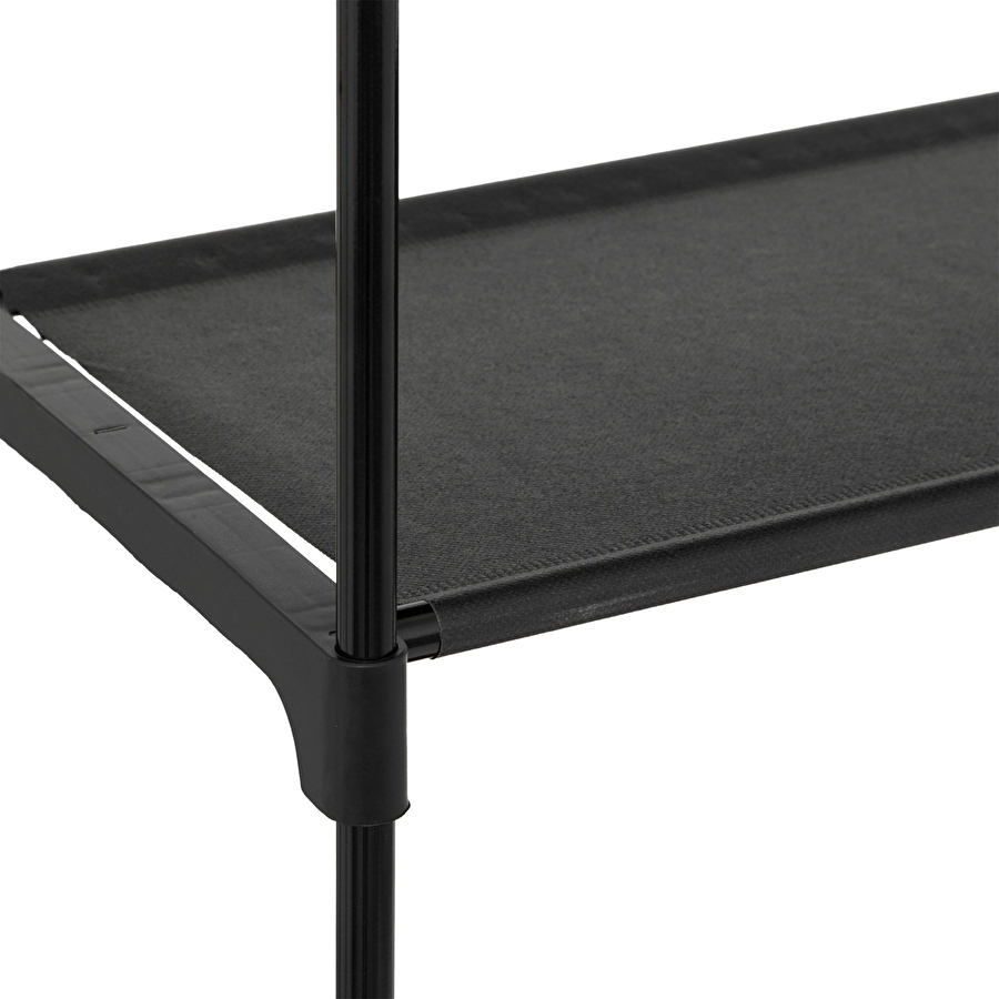 Range-chaussures modulables, noir 