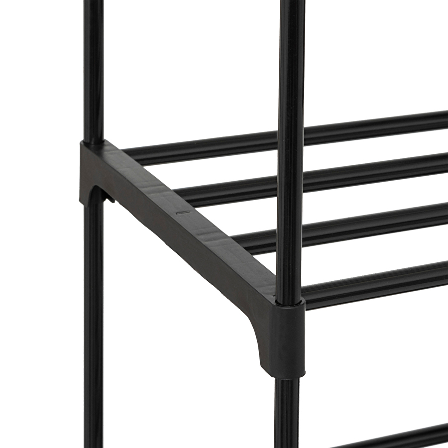 Range-chaussures modulables, noir 