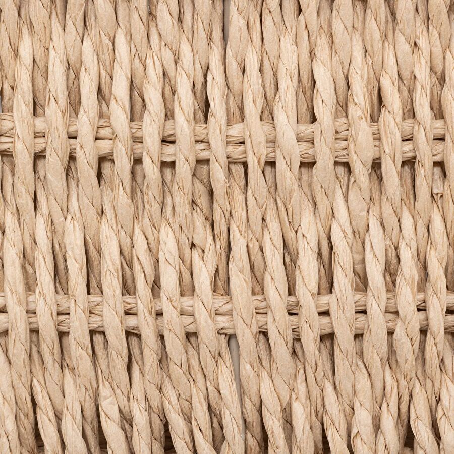 Lot de 2 boîtes range-documents, papier tressé Kord