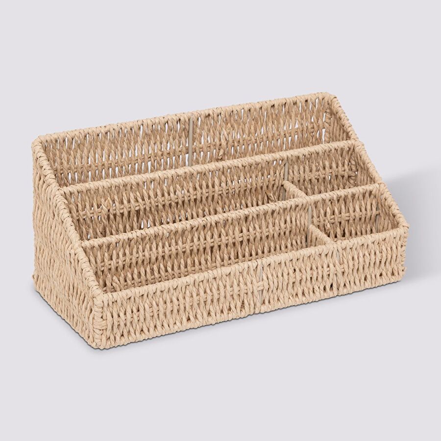 Organiseur avec compartiments, papier tressé Kord