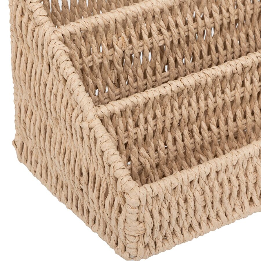 Organiseur avec compartiments, papier tressé Kord