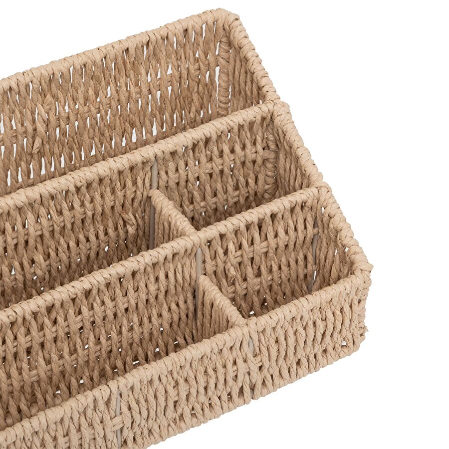 Organiseur avec compartiments, papier tressé Kord