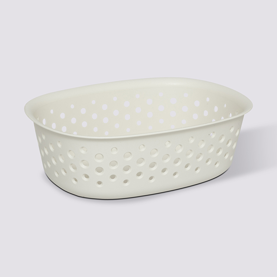 Panier en plastique 0,8l, crème Tila