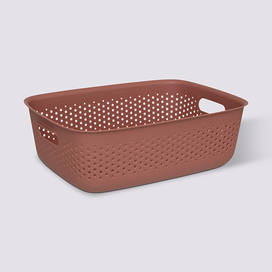 Panier en plastique 10l, sienne Tila