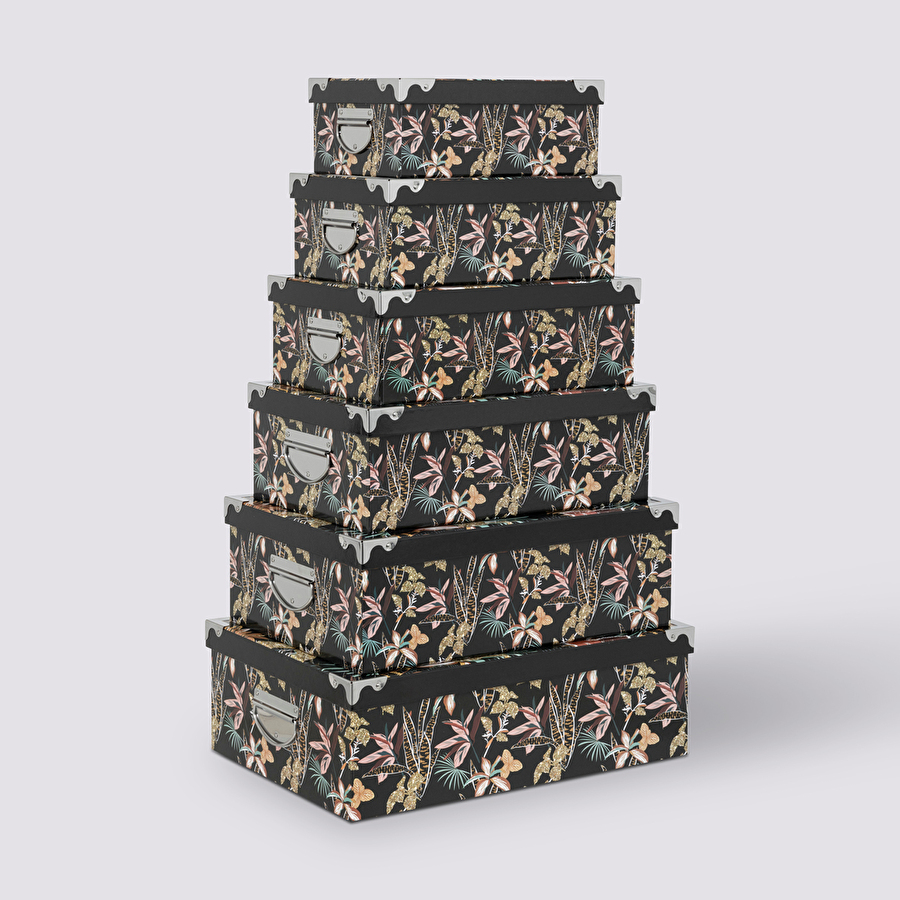 6 boîtes coins, jungle Box'