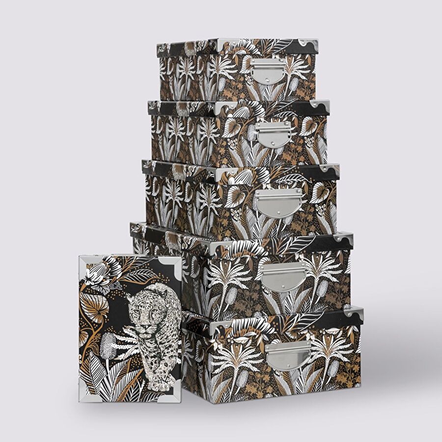 7 boîtes coins, panthère Box'