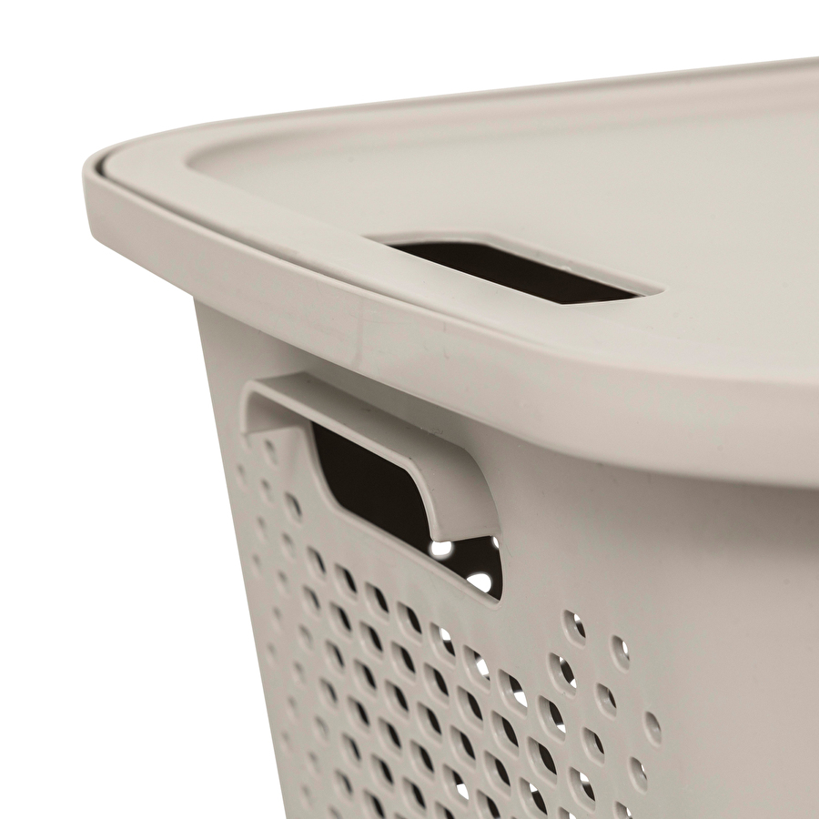 Panier avec couvercle 13,9l, lin Aera