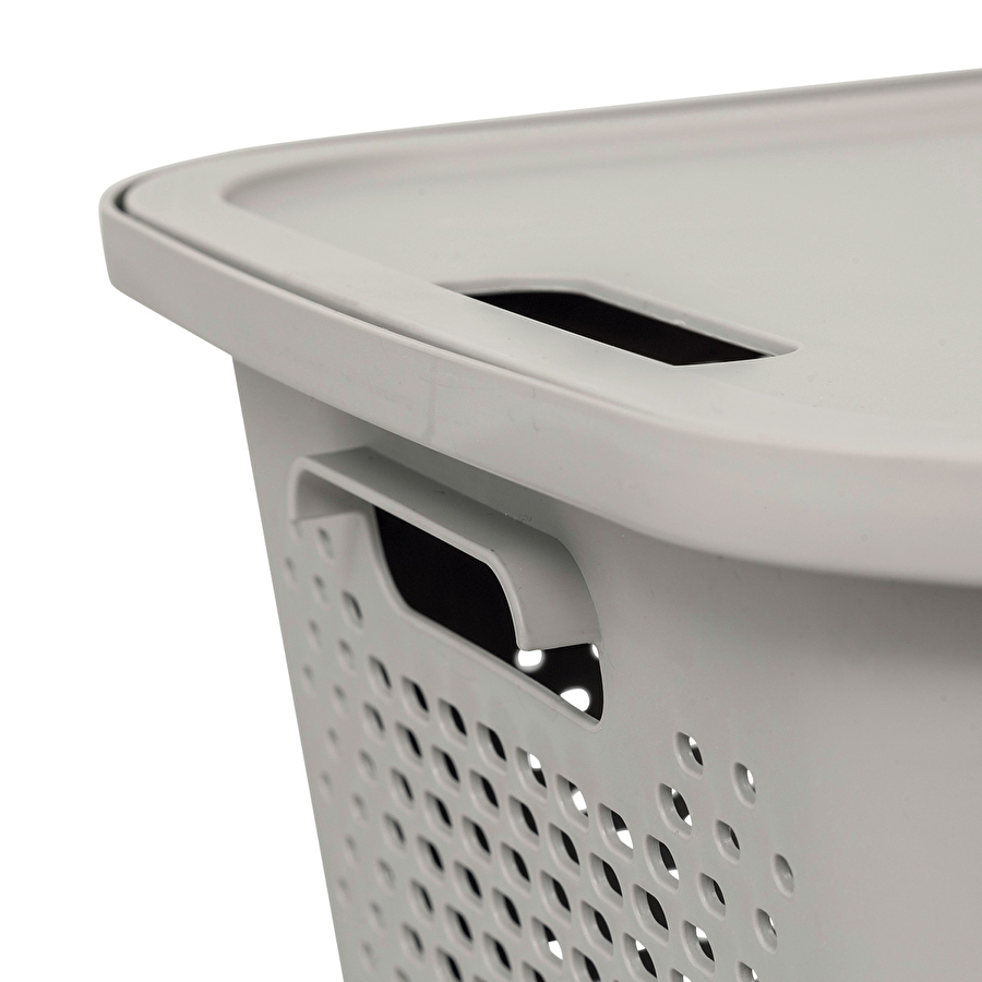 Panier avec couvercle 19,6l, lin Aera