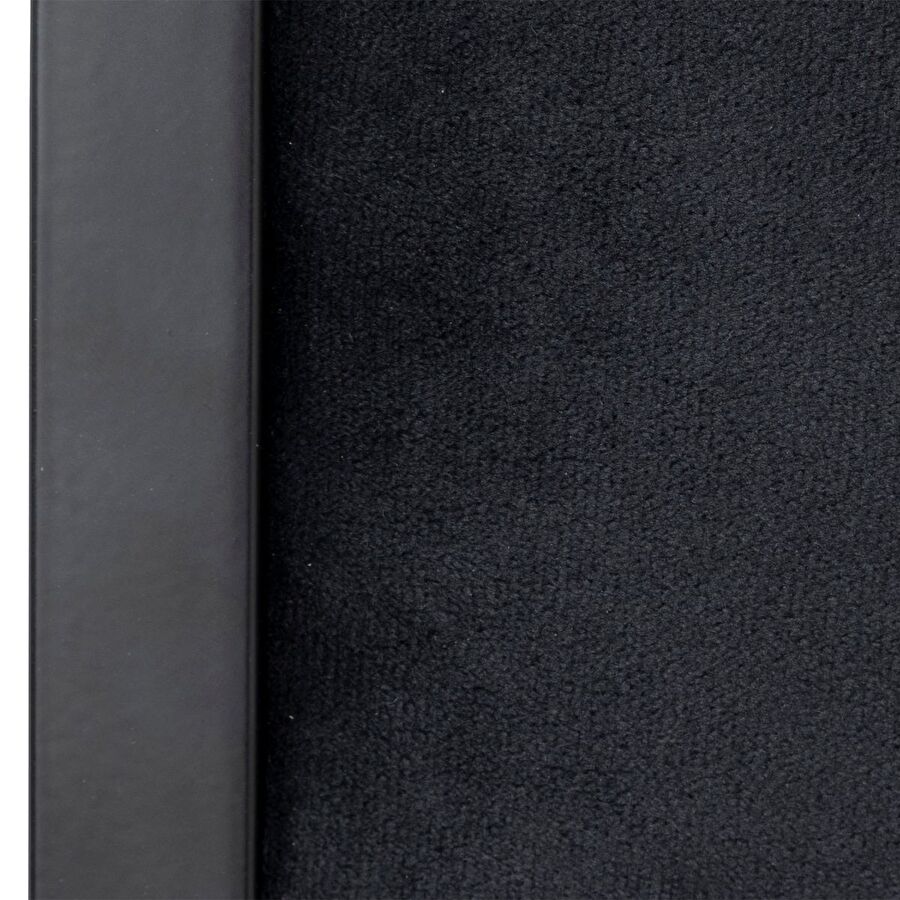 Chaise pliante velours, noir