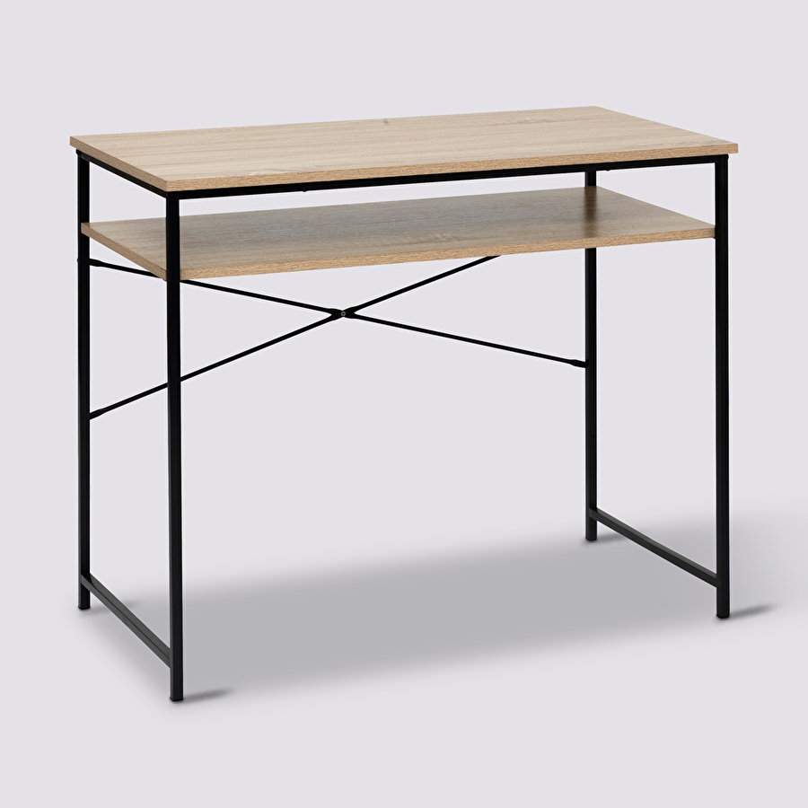 Bureau 75x90cm, effet bois Aliaj