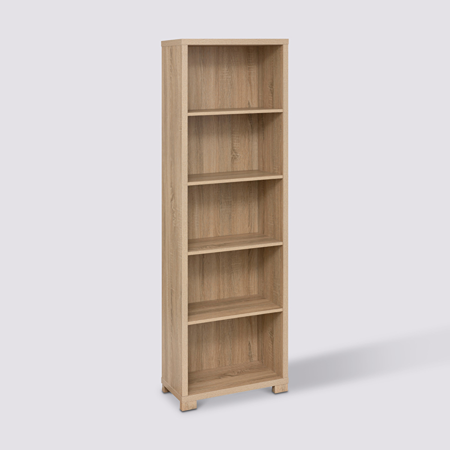 Étagère 5 niveaux 180x60cm, effet bois Bivoak