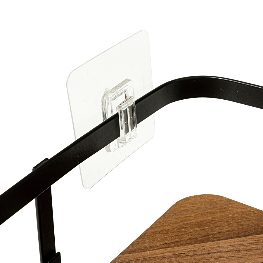 Étagère de douche d'angle, acacia Blackacia