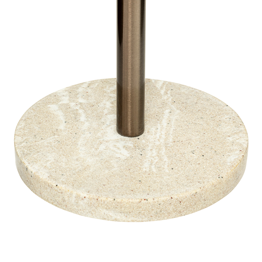 Dérouleur avec réserve papier toilette, effet travertin Côme