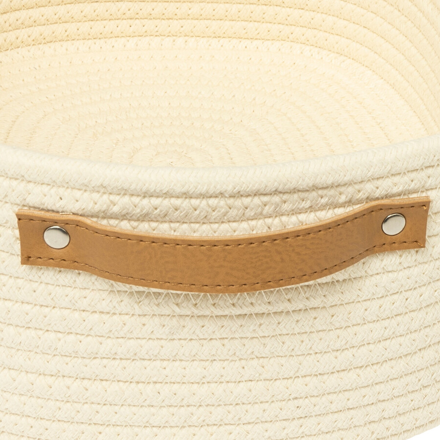 Set de 3 paniers, ivoire Duo